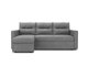 Угловой диван-кровать левый Macao серого цвета
