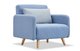 Кресло-кровать Cardiff голубого цвета