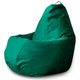 Кресло-мешок Груша XL Фьюжн зеленого цвета