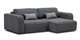 Угловой диван-кровать Тулон темно-серого цвета