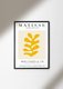 Постер Matisse Papiers Decoupes Yellow 30х40 в раме черного цвета
