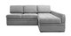 Угловой диван-кровать Бруно серого цвета