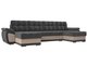 Угловой диван-кровать Нэстор серо-бежевого цвета