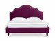 Кровать Queen II Victoria L 160х200 пурпурного цвета с черными ножками