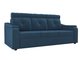 Прямой диван-кровать Джастин синего цвета