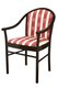 Стул-кресло деревянный Анна бордового цвета