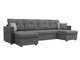 Угловой диван-кровать Валенсия серого цвета 