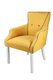 Стул-кресло мягкий Yukka желтого цвета