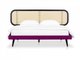 Кровать Male 160х200 с основанием пурпурного цвета