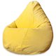 Кресло-мешок Груша в обивке из микровельвета желтого цвета 