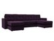 Угловой диван-кровать Атланта фиолетового цвета