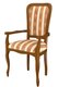 Стул-кресло деревянный Дезире коричнево-красного цвета