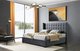 Кровать Vivien 160x200 серого цвета