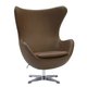Кресло Egg Chair коричневого цвета