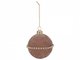 Елочное украшение шар Shiny velvet светло-коричневого цвета