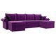 Угловой диван-кровать Милфорд фиолетового цвета