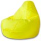 Кресло-мешок Груша L в обивке из ткани оксфорд желтого цвета 