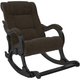 Кресло-качалка Модель 77 черно-коричневого цвета