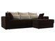 Угловой диван-кровать Мэдисон  коричнево-бежевого цвета