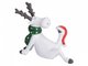 Статуэтка Reindeer Yoga белого цвета
