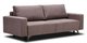 Прямой диван-кровать Эллен фиолетового цвета