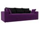 Прямой диван-кровать Мэдисон фиолетово-черного цвета