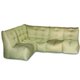 Угловой модульный диван Shape оливкового цвета