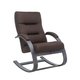 Кресло-качалка Милано серо-коричневого цвета