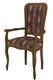 Стул-кресло деревянный Дезире коричнево-бордового цвета