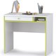 Письменный стол Альфа бело-зеленого цвета