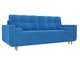Прямой диван-кровать Кэдмон голубого цвета