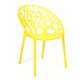 Набор из четырех стульев Bush желтого цвета