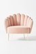 Кресло Amira розового цвета