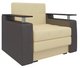 Кресло-кровать Мираж бежево-коричневого цвета (экокожа)