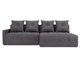 Угловой диван-кровать Bronks темно-серого цвета