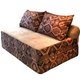 Бескаркасный диван-кровать Puzzle Bag Мехико XL коричневого цвета