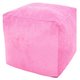 Пуфик Куб розового цвета