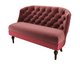 Прямой диван Clivia бордового цвета