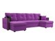 Угловой диван-кровать Валенсия фиолетового цвета 