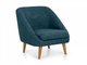 Кресло Corsica сине-бирюзового цвета