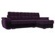 Угловой диван-кровать Нэстор фиолетово-черного цвета