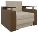 Кресло-кровать Мираж бежево-коричневого цвета