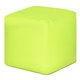Пуфик Куб Оксфорд желто-зеленого цвета
