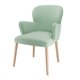 Стул-кресло мягкий Betonica светло-зеленого цвета