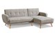 Угловой диван-кровать Christy серо-бежевого цвета