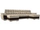 Угловой диван-кровать Нэстор бежево-коричневого цвета