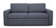 Прямой диван-кровать Бруно черного цвета 
