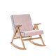 Кресло-качалка Вест розового цвета