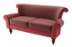 Прямой диван Azalea бордового цвета