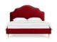 Кровать Queen II Victoria L 160х200 красного цвета с бежевыми ножками 
